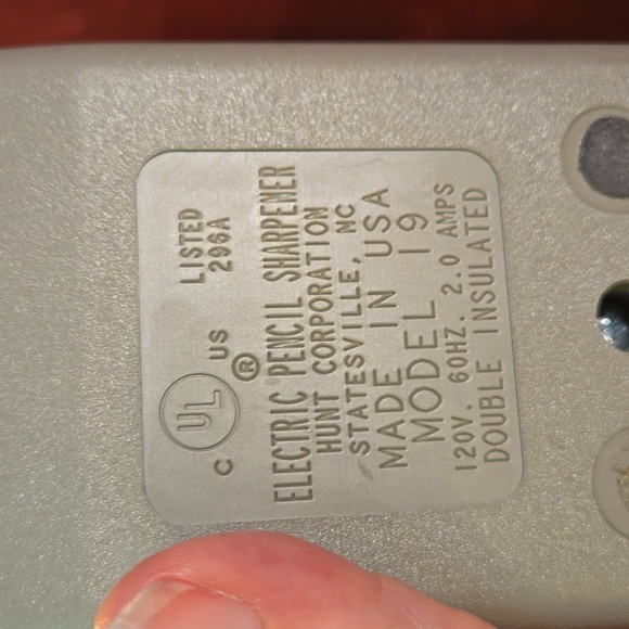 Vintage Boston Electric Pencil Sharpener 296A Model 19 - TESTED Made In USA - Picture 9 of 10